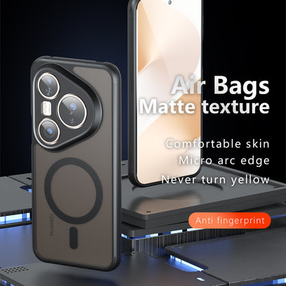 MagSafe tok Huawei Pura 80 Pro / Pura 80 Ultra készülékhez, Techsuit, PureFrost, Fekete Szatén