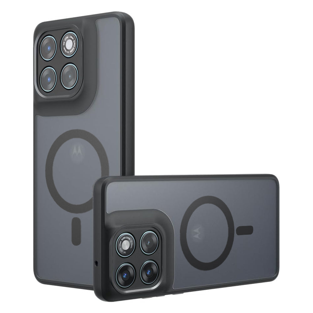 MagSafe tok Motorola Edge 70 Fusion készülékhez, Techsuit, PureFrost, Fekete Szatén