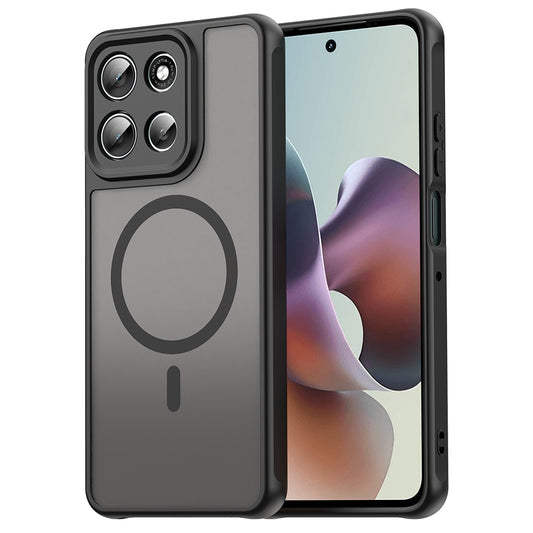 MagSafe tok Motorola Moto G86-hoz, Techsuit, HaloFrost II, Fekete