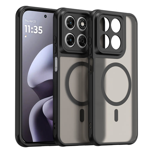MagSafe tok Motorola Moto G87 / G77 / G67 készülékhez, Techsuit, HaloFrost II, Fekete