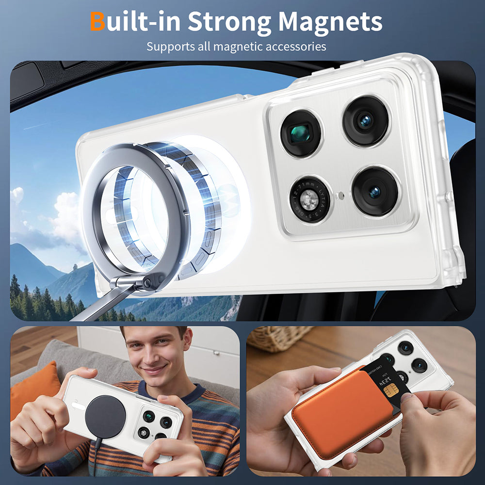 MagSafe tok Motorola Razr Fold-hoz, Techsuit, PureFrost, Fekete Szatén