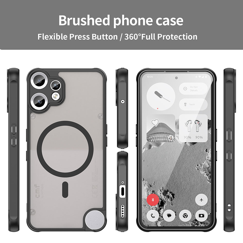 MagSafe tok a Nothing CMF Phone 2 Pro-hoz, Techsuit, HaloFrost II, Fekete