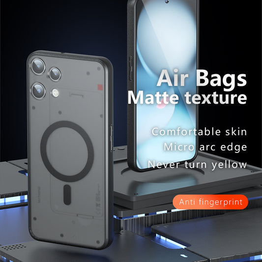 MagSafe tok Nothing Phone (3a) Lite-hoz, Techsuit, PureFrost, Szaténfekete