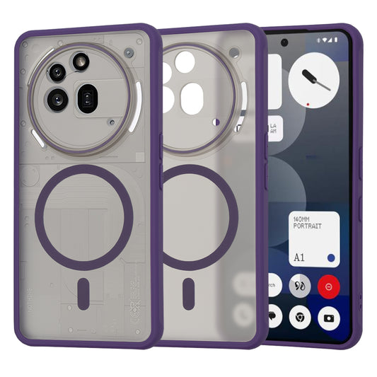 MagSafe tok Nothing Phone (3a) Pro-hoz, Techsuit, HaloFrost, Sötét lila