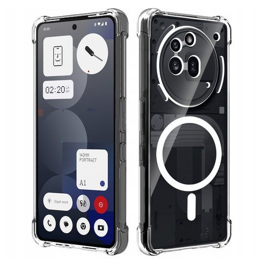 MagSafe tok Nothing Phone (3a) Pro-hoz, Techsuit, ütésálló, átlátszó