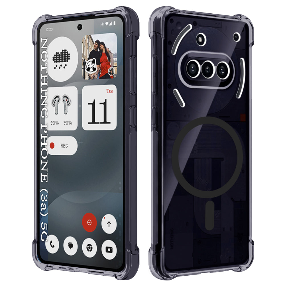 MagSafe Case for Nothing Phone (3a), Techsuit, Shockproof Clear, Smoke