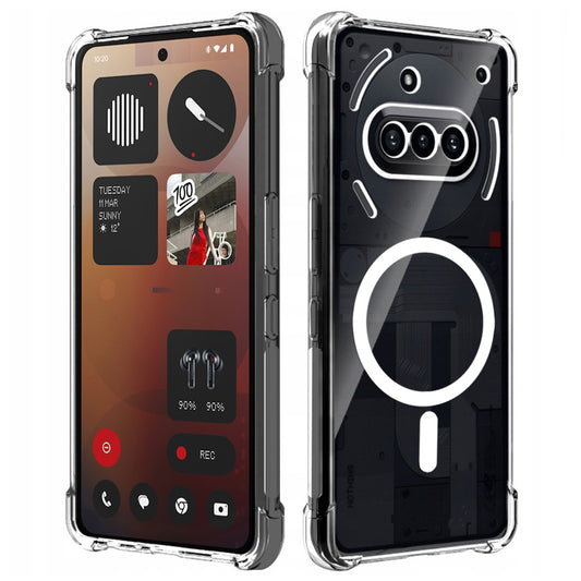 MagSafe tok Nothing Phone (3a) készülékhez, Techsuit, ütésálló, átlátszó