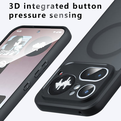 MagSafe Case for Nothing Phone (4b), Techsuit, PureFrost, Satin Black