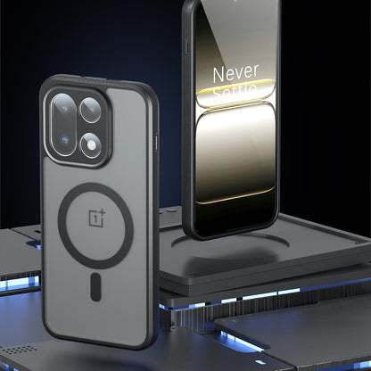 MagSafe tok OnePlus 15-höz, Techsuit, PureFrost, Szatén Fekete