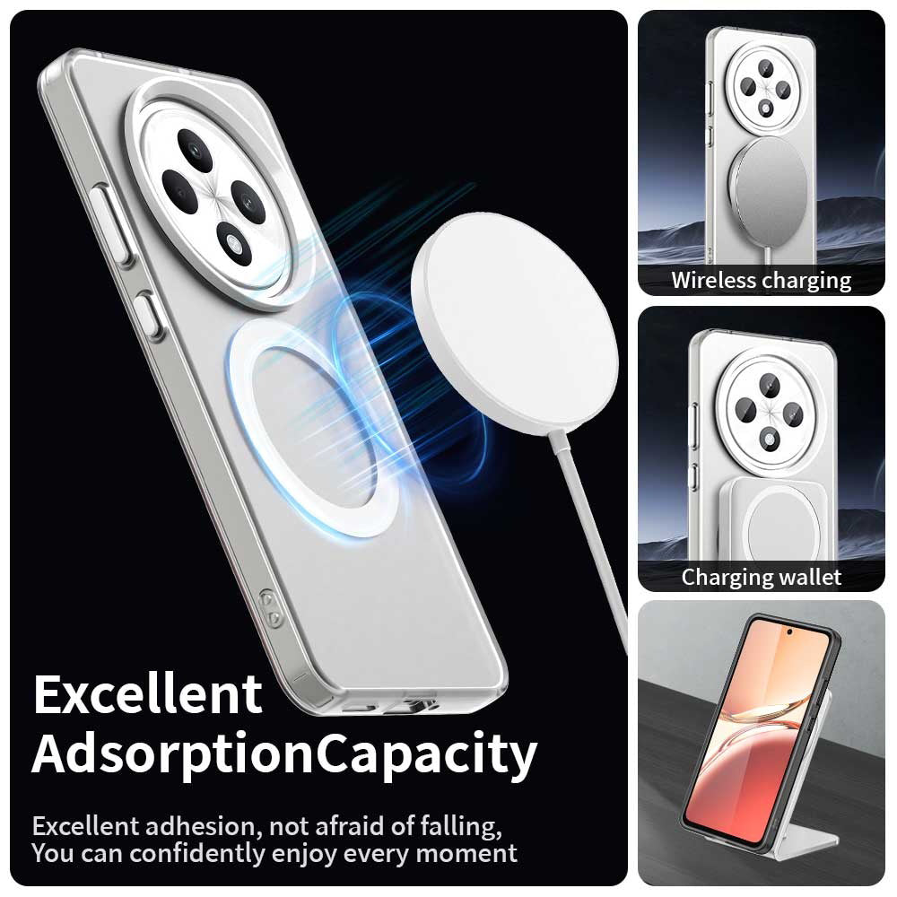 MagSafe tok Oppo A3 4G / A3 5G-hez, Techsuit, CandyCase, Fehér