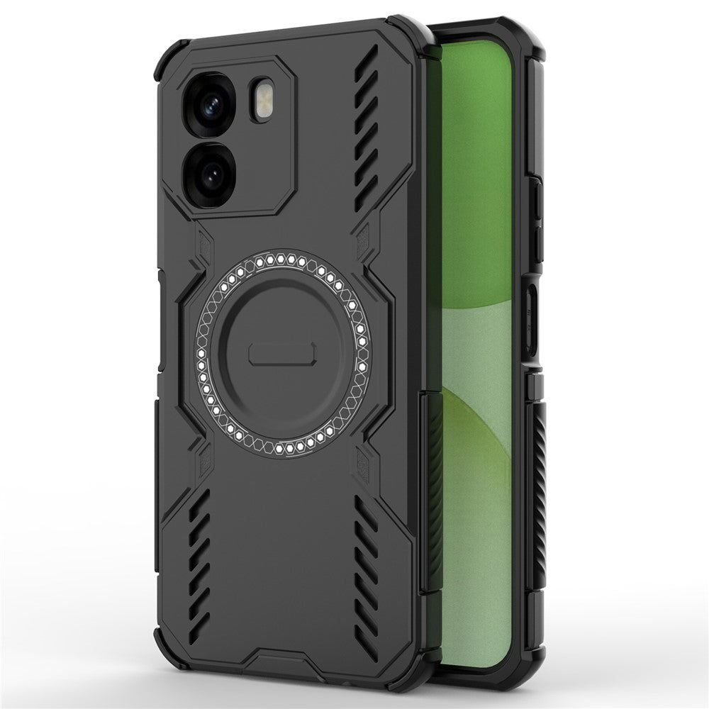 MagSafe Case for Oppo A6 4G, Techsuit, ArmorMag, Black