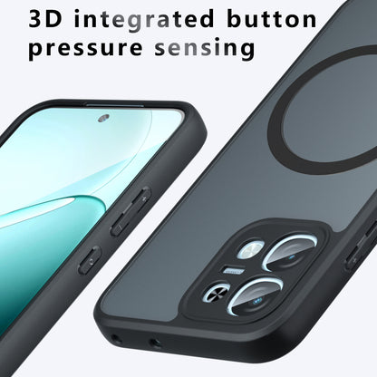 MagSafe tok Oppo A6 4G-hez, Techsuit, PureFrost, Fekete Szatén