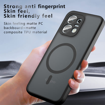 MagSafe tok Oppo A6 4G-hez, Techsuit, PureFrost, Fekete Szatén
