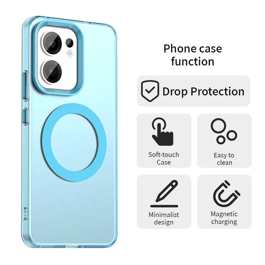 MagSafe tok Oppo Reno13 FS 5G / Reno13 F 4G / Reno13 F, Techsuit, CandyCase, Kék