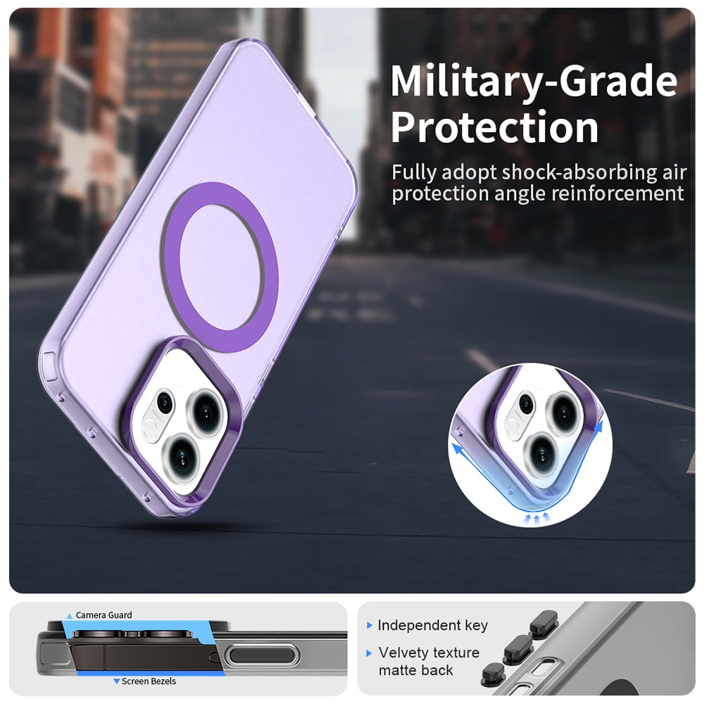 MagSafe tok Oppo Reno14-hez, Techsuit, CandyCase, Lila