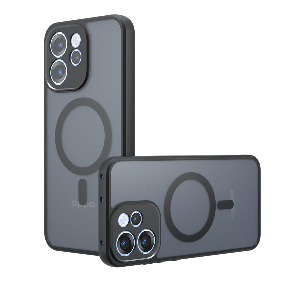 MagSafe tok Oppo Reno15 FS / Reno15 F-hez, Techsuit, PureFrost, Fekete Szatén