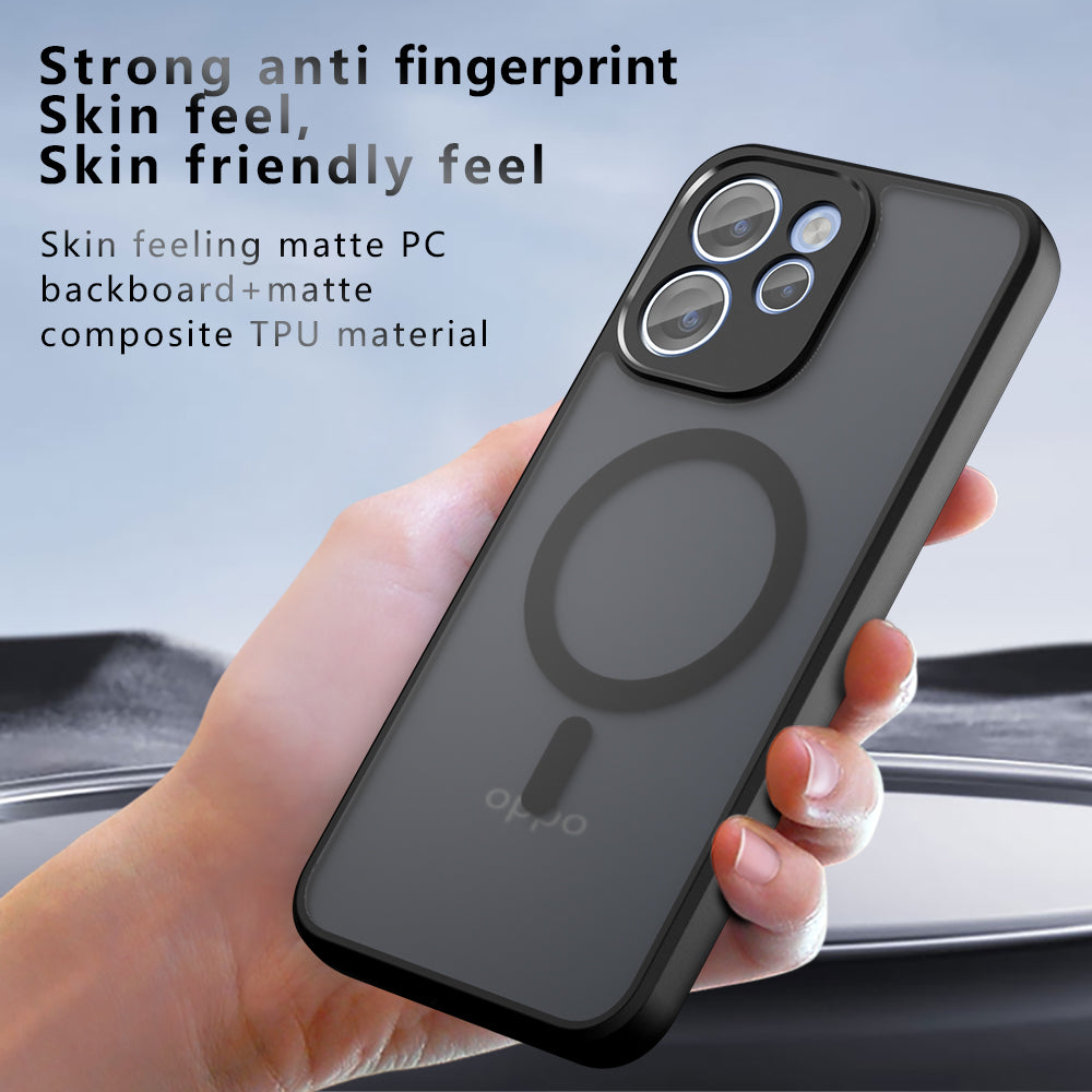 MagSafe tok Oppo Reno15 FS / Reno15 F-hez, Techsuit, PureFrost, Fekete Szatén