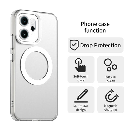 MagSafe tok Oppo Reno16 F / Reno16 FS-hez, Techsuit, CandyCase, Fehér