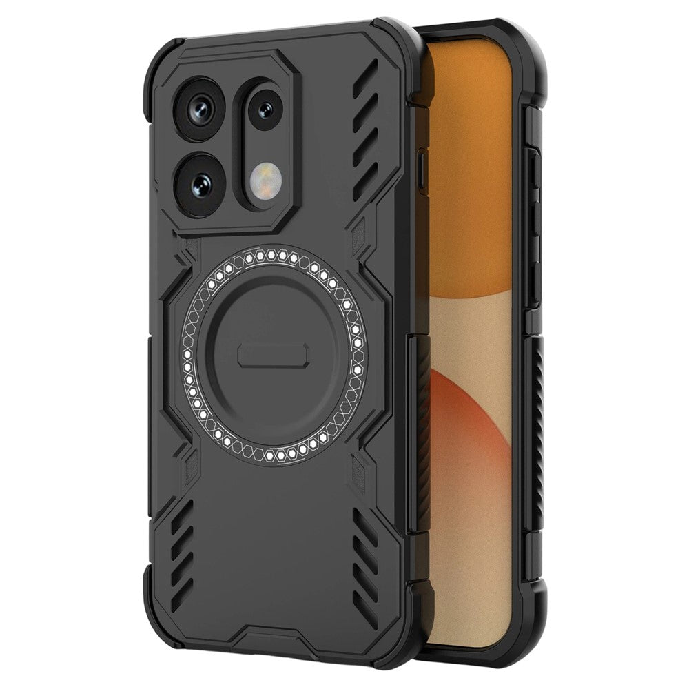 MagSafe tok Oppo Reno16 / Reno16 Pro-hoz, Techsuit, ArmorMag, Fekete