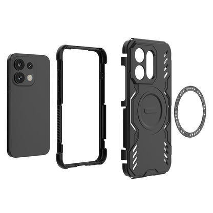 MagSafe tok Oppo Reno16 / Reno16 Pro-hoz, Techsuit, ArmorMag, Fekete