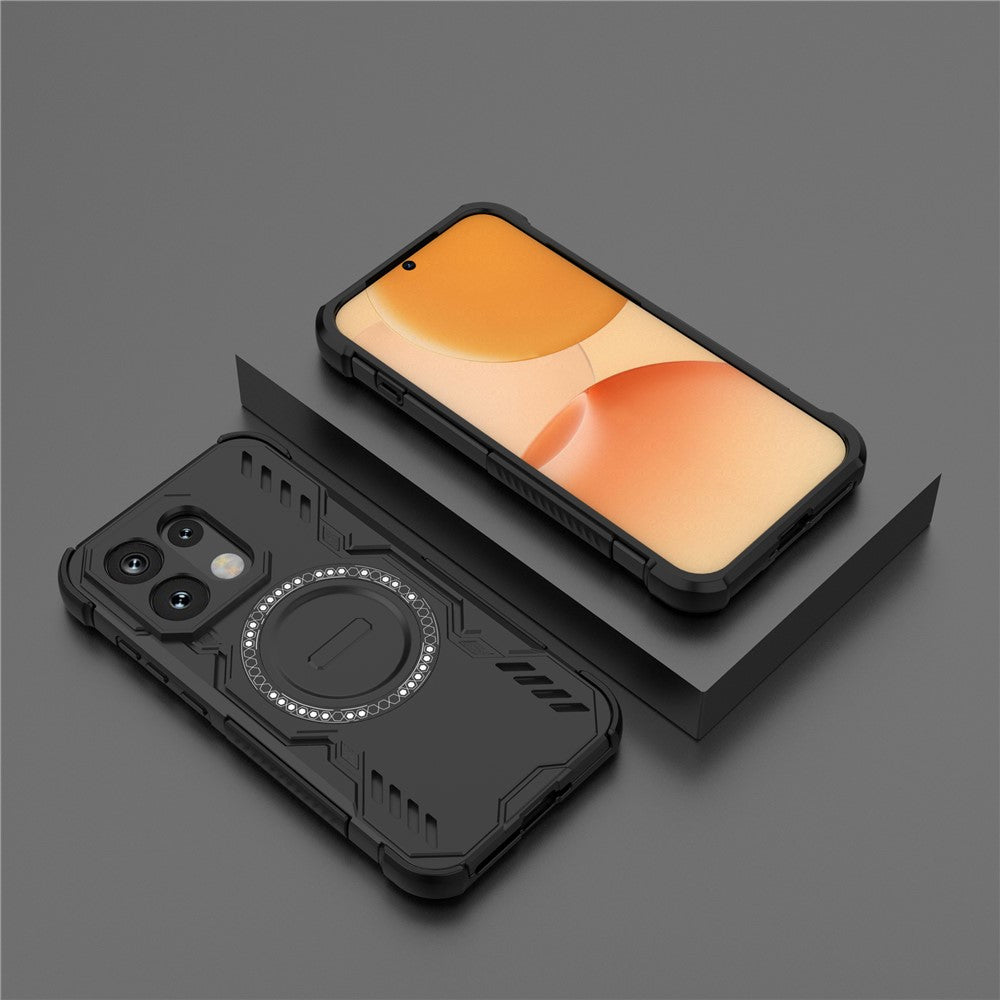 MagSafe tok Oppo Reno16 / Reno16 Pro-hoz, Techsuit, ArmorMag, Fekete