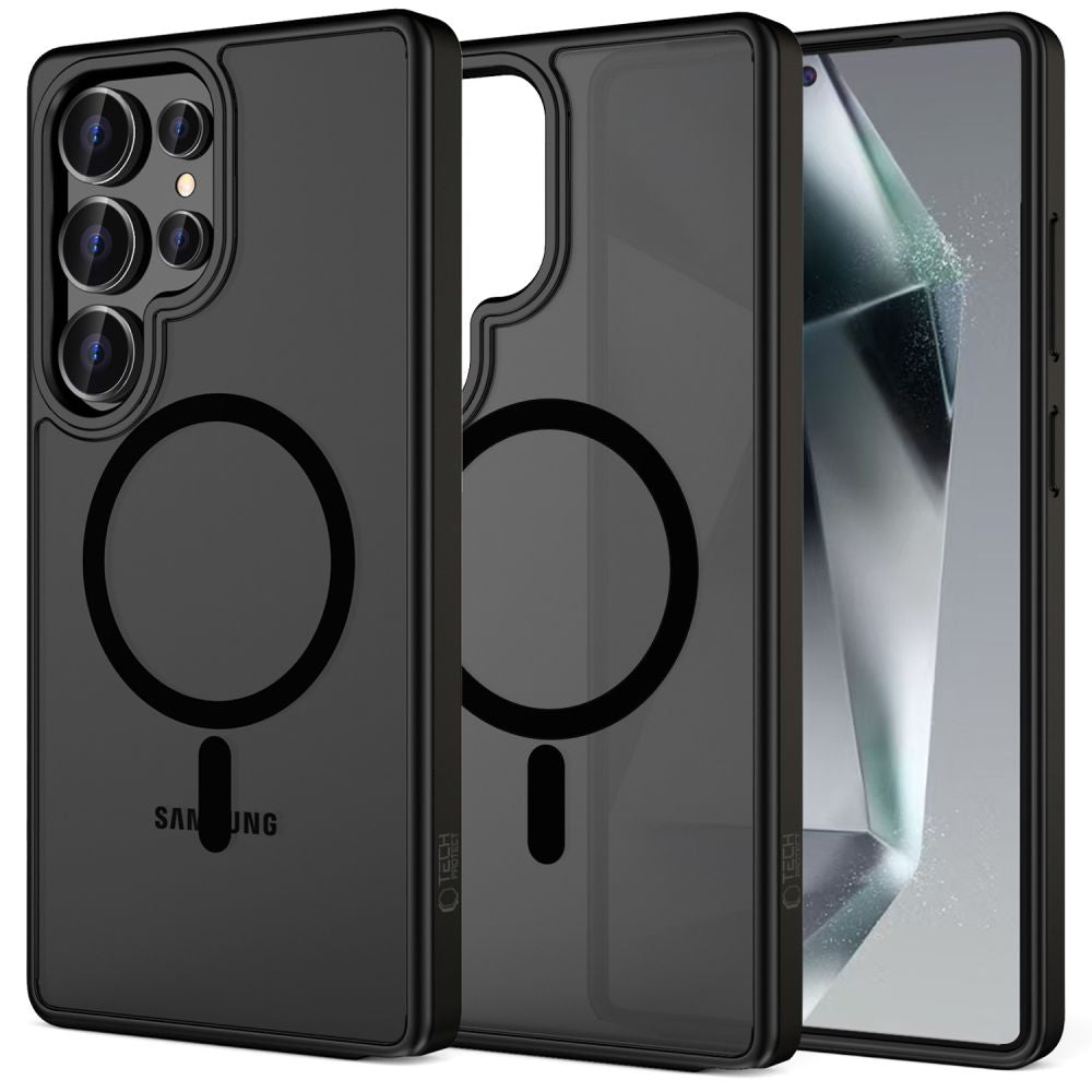 MagSafe tok Samsung Galaxy S25 Ultra S938-hez, Tech-Protect, Magmat, Fekete