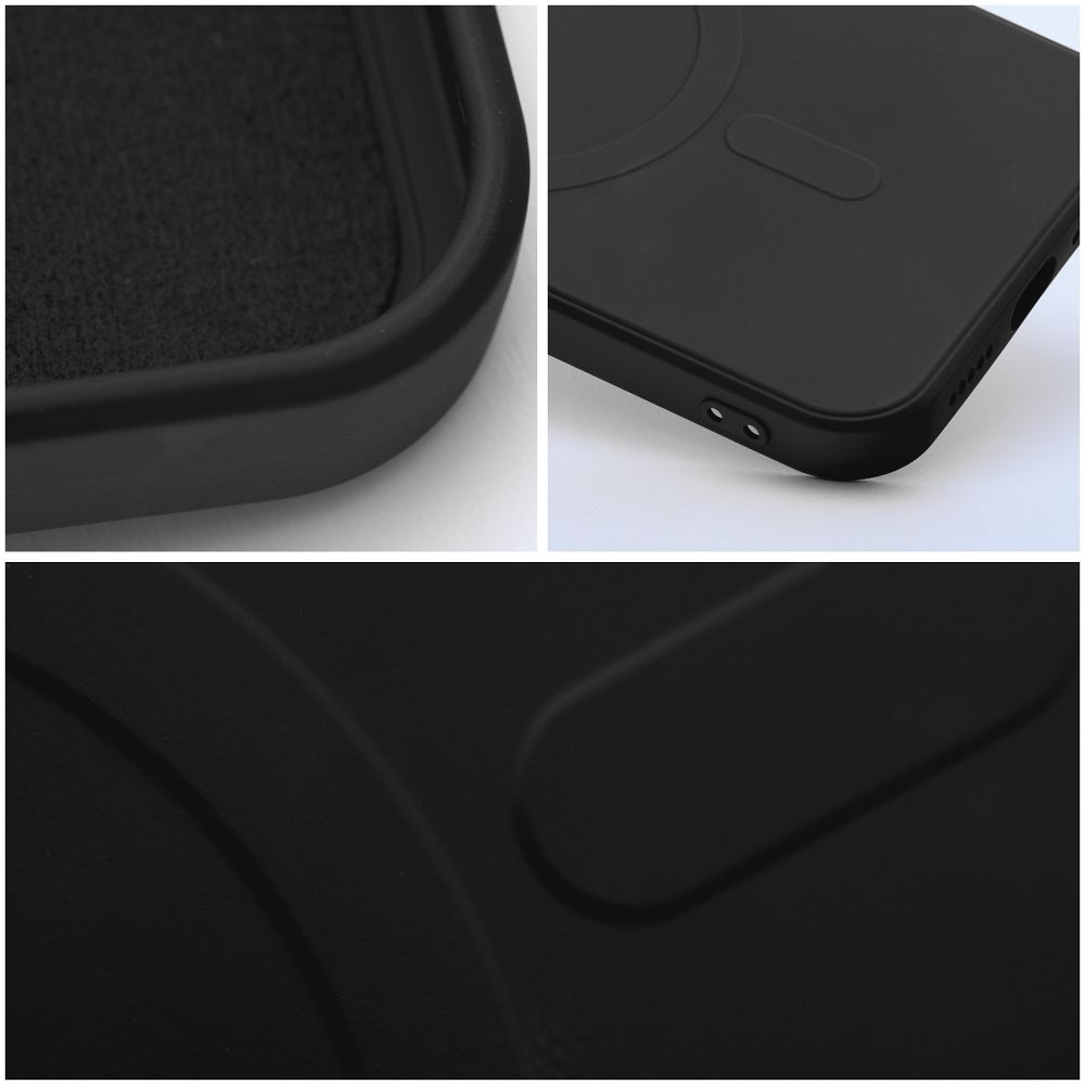 MagSafe Case for Samsung Galaxy A36 A366, OEM, Silicone Mag, Black