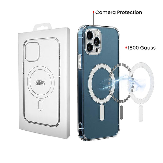 MagSafe tok Samsung Galaxy S26 S942-hez, OEM, 1800 Gauss, Átlátszó