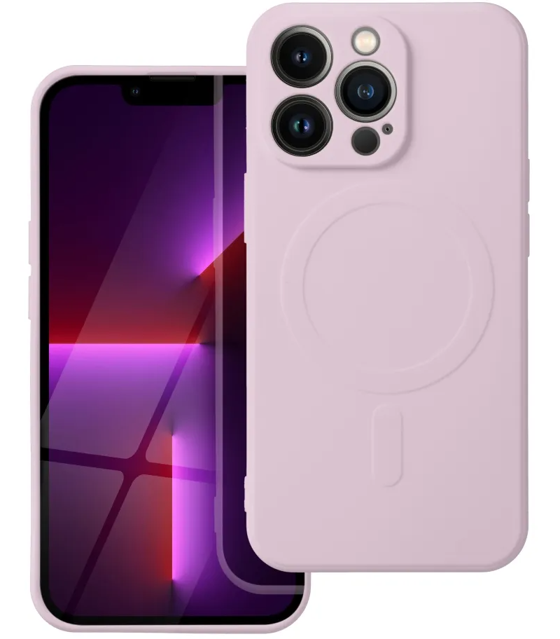 MagSafe tok Samsung Galaxy A57 5G-hez, OEM, Silicone Mag, Rózsaszín