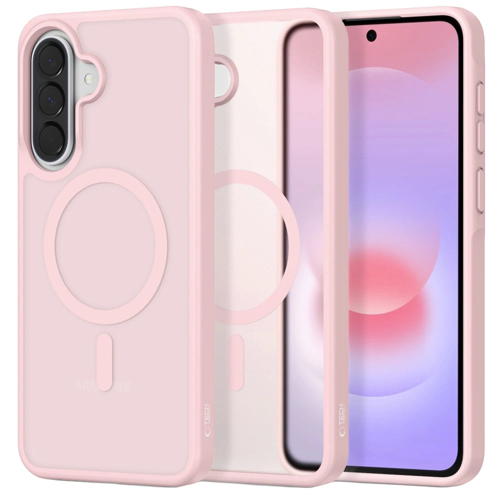 MagSafe tok Samsung Galaxy A37 5G / A56 A566 / A36 A366 készülékhez, Tech-Protect, Magmat, Matt rózsaszín