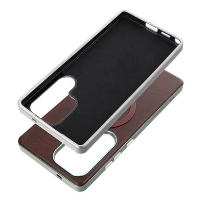 MagSafe tok Samsung Galaxy A56 A566-hoz, OEM, Gentleman Mag, Barna
