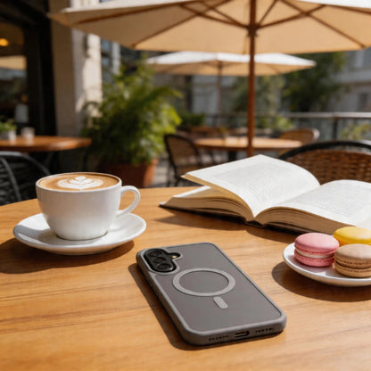 MagSafe tok Samsung Galaxy A57 5G-hez, Tech-Protect, Magmat, Szürke Matt