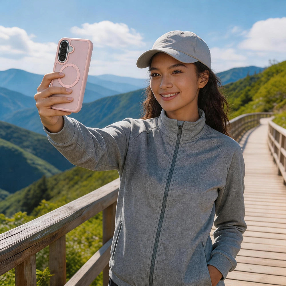 MagSafe tok Samsung Galaxy A37 5G / A56 A566 / A36 A366 készülékhez, Tech-Protect, Magmat, Matt rózsaszín