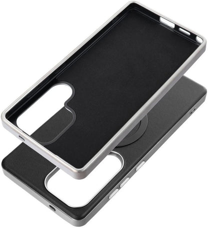 MagSafe tok Samsung Galaxy A56 A566-hoz, OEM, Gentleman Mag, Fekete