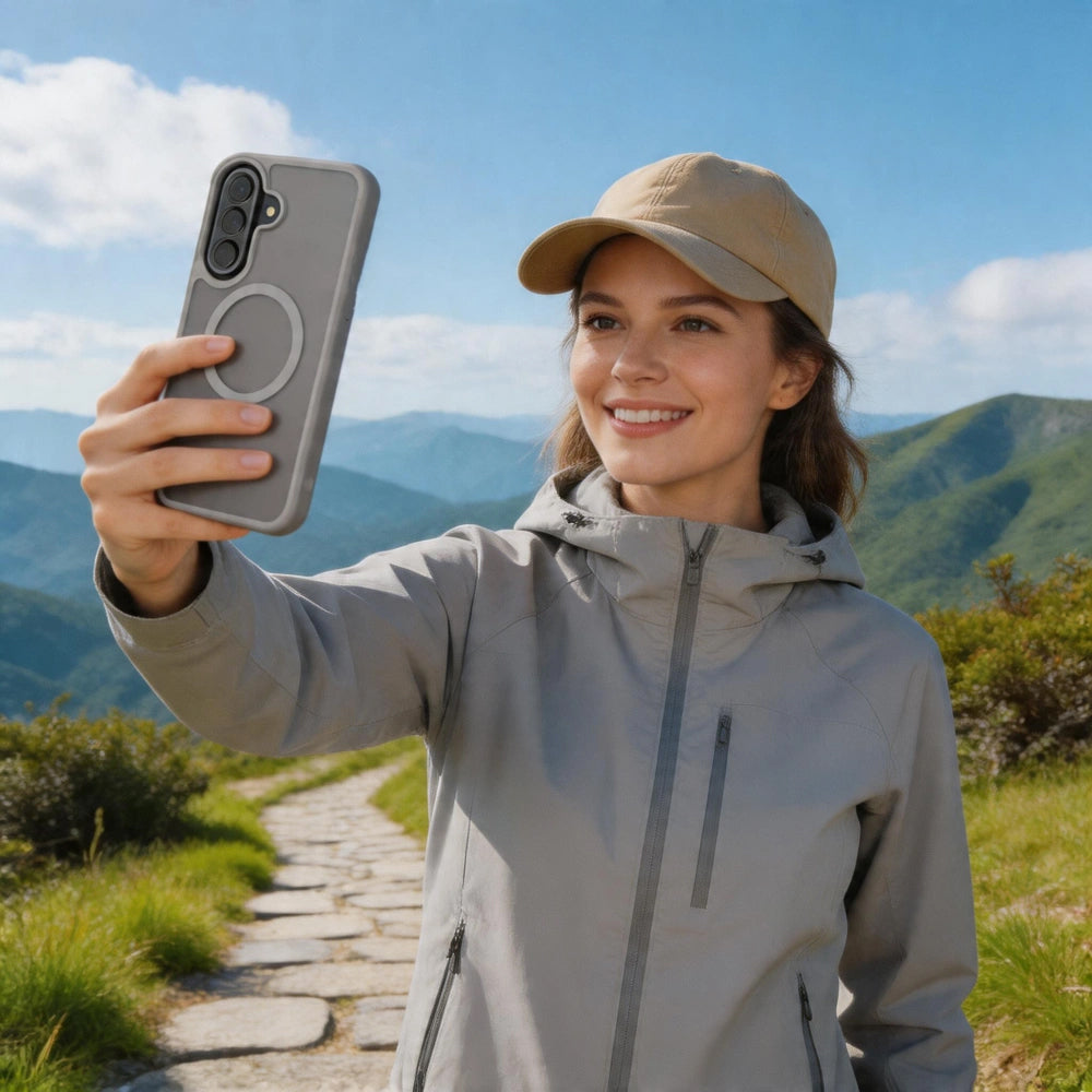 MagSafe tok Samsung Galaxy A57 5G-hez, Tech-Protect, Magmat, Szürke Matt