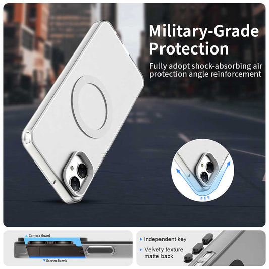 MagSafe tok Samsung Galaxy A05 A055-hez, Techsuit, CandyCase, Fehér