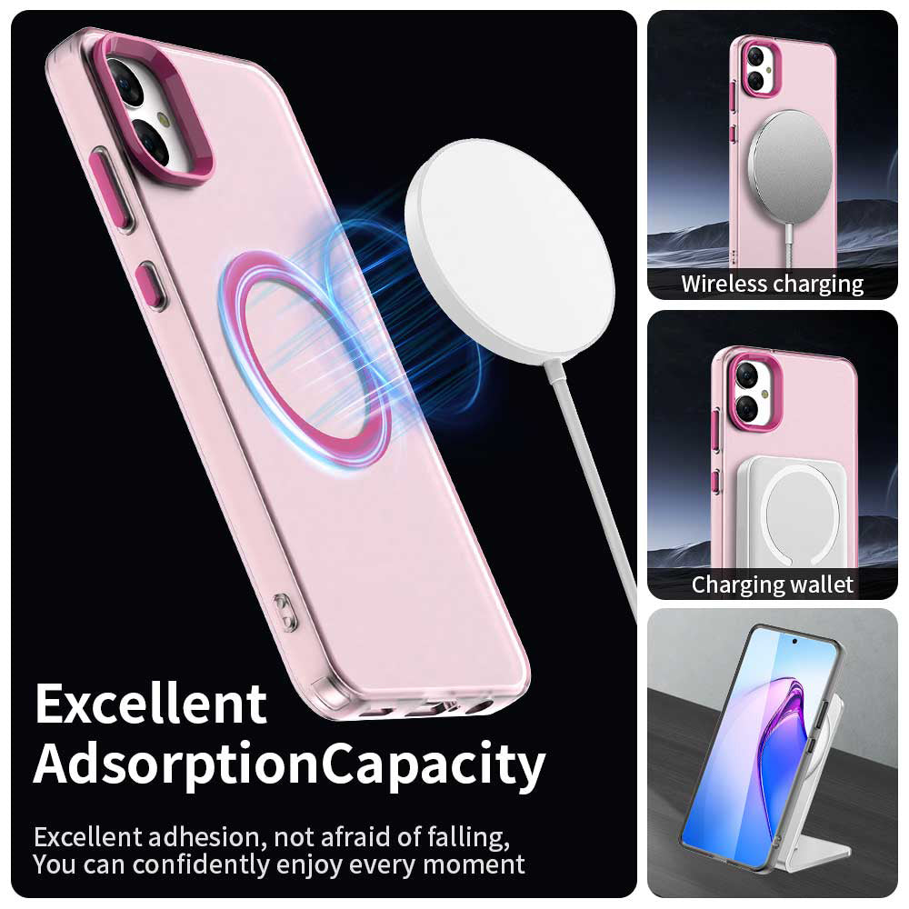 MagSafe tok Samsung Galaxy A05 A055-hez, Techsuit, CandyCase, Rózsaszín