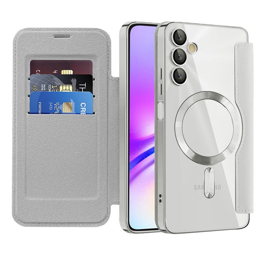 MagSafe tok Samsung Galaxy A05s A057-hez, Techsuit, SmartMag Book, Szürke