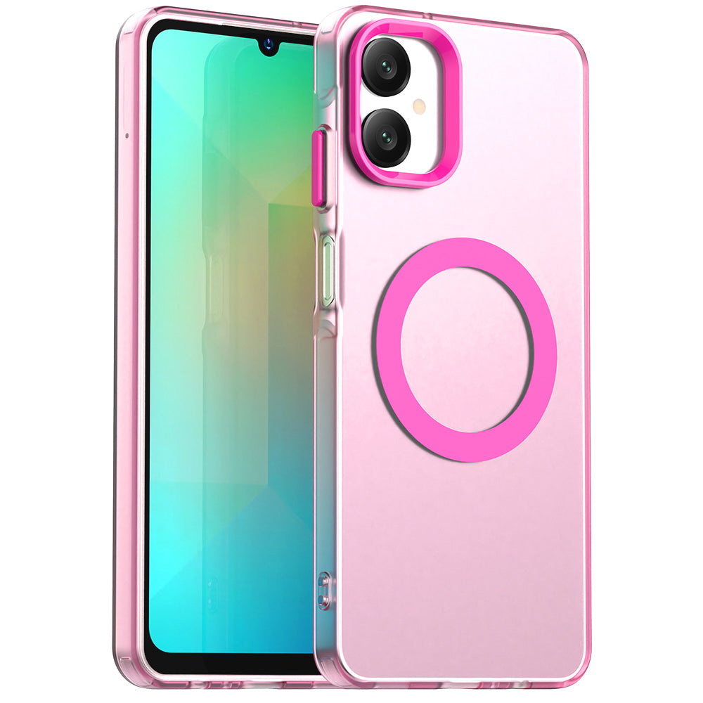 MagSafe tok Samsung Galaxy A06 A065-hez, Techsuit, CandyCase, Rózsaszín