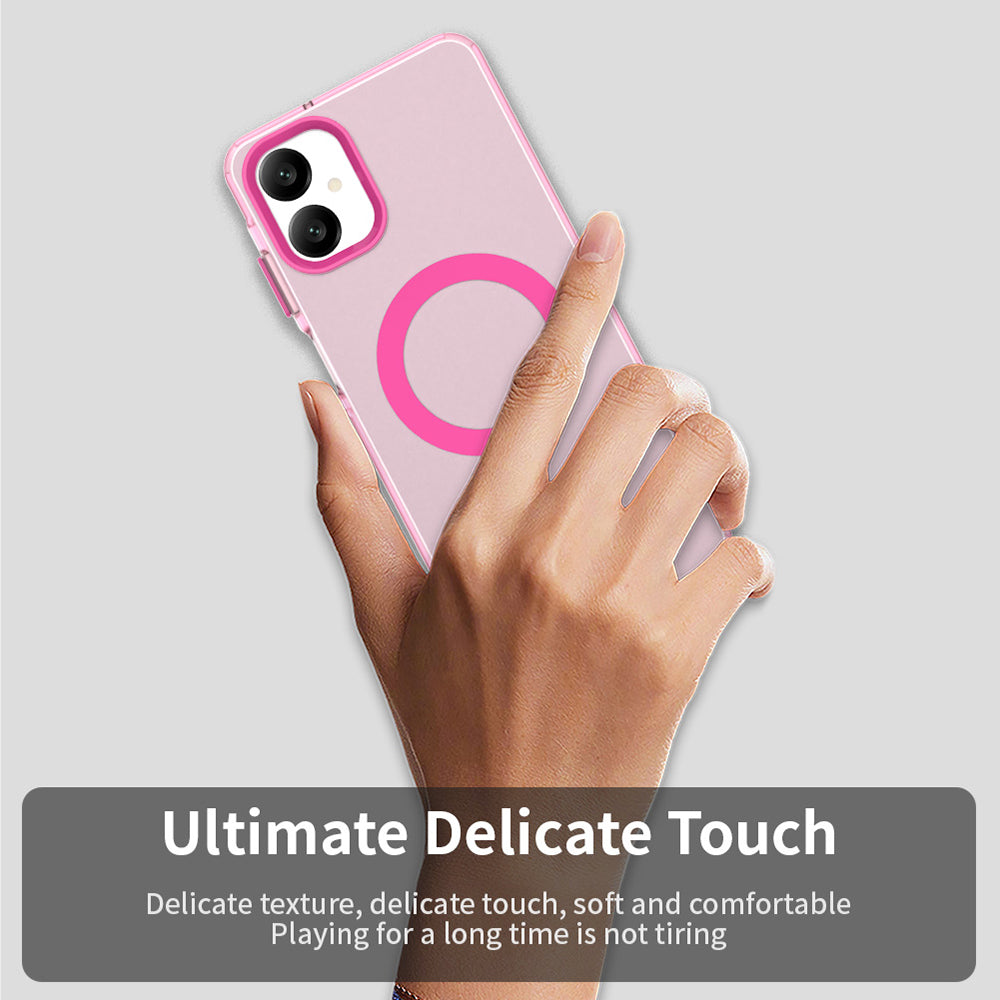 MagSafe tok Samsung Galaxy A06 A065-hez, Techsuit, CandyCase, Rózsaszín