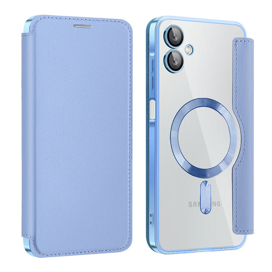 MagSafe tok Samsung Galaxy A06 A065-hez, Techsuit, SmartMag Book, Kék