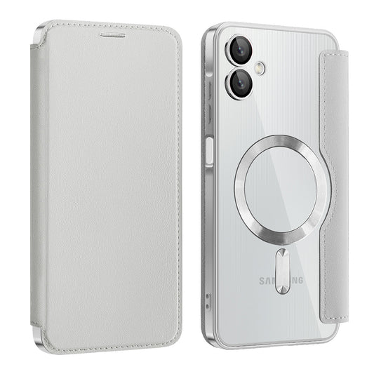 MagSafe tok Samsung Galaxy A06 A065-hez, Techsuit, SmartMag Book, Szürke