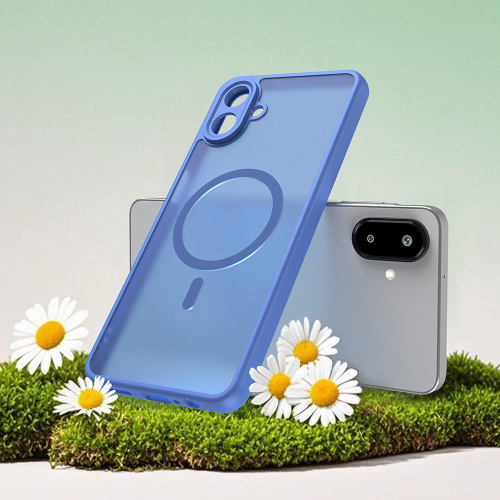 MagSafe tok Samsung Galaxy A07 4G A075-höz, Techsuit, HaloFrost II, Kék