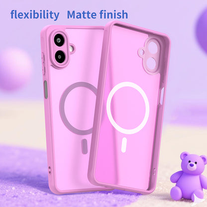 MagSafe tok Samsung Galaxy A07 4G A075-höz, Techsuit, HaloFrost II, Rózsaszín