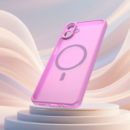 MagSafe tok Samsung Galaxy A07 4G A075-höz, Techsuit, HaloFrost II, Rózsaszín