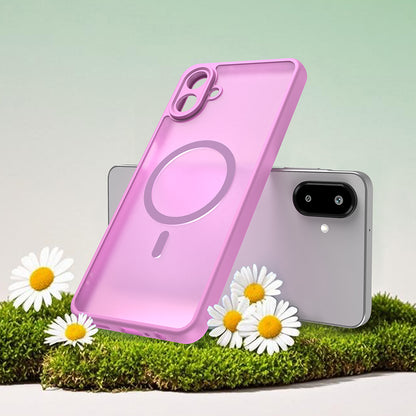 MagSafe tok Samsung Galaxy A07 4G A075-höz, Techsuit, HaloFrost II, Rózsaszín