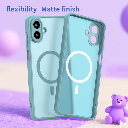 MagSafe tok Samsung Galaxy A07 4G A075-höz, Techsuit, HaloFrost II, Világoszöld