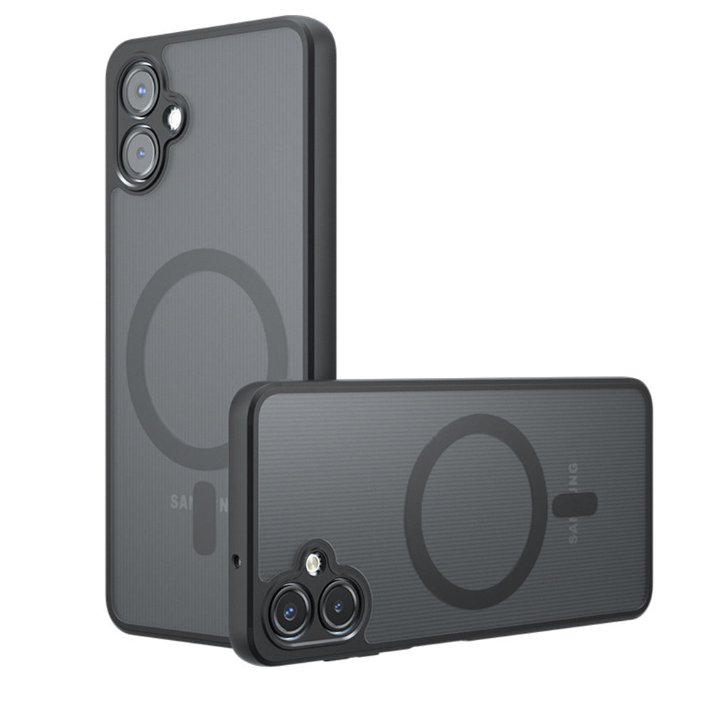 MagSafe tok Samsung Galaxy A07 4G A075-höz, Techsuit, PureFrost, Szatén Fekete