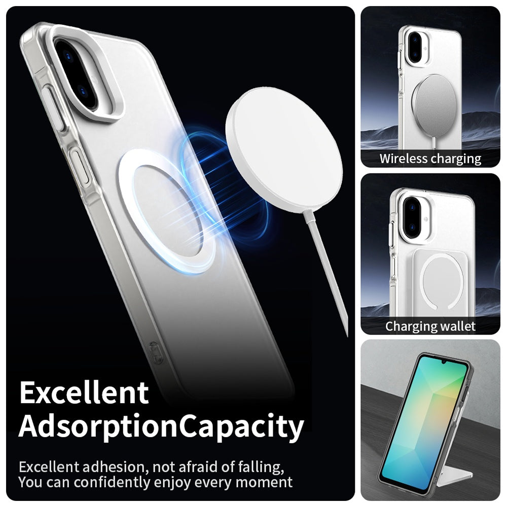 MagSafe tok Samsung Galaxy A07 4G A075-hez, Techsuit, CandyCase, Fehér