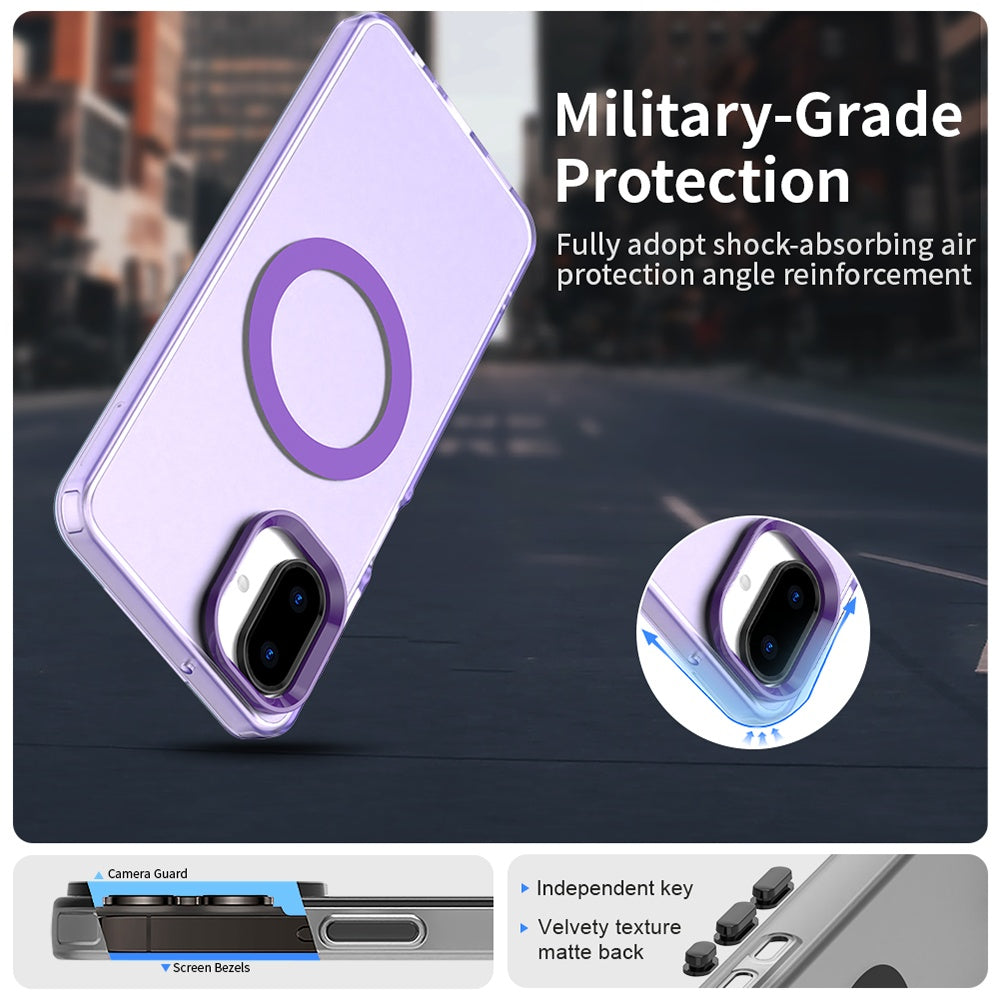 MagSafe tok Samsung Galaxy A07 4G A075-hez, Techsuit, CandyCase, Lila